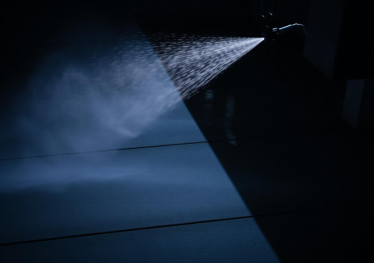 Pressure washer cleaning a concrete driveway, half clean and half dirty